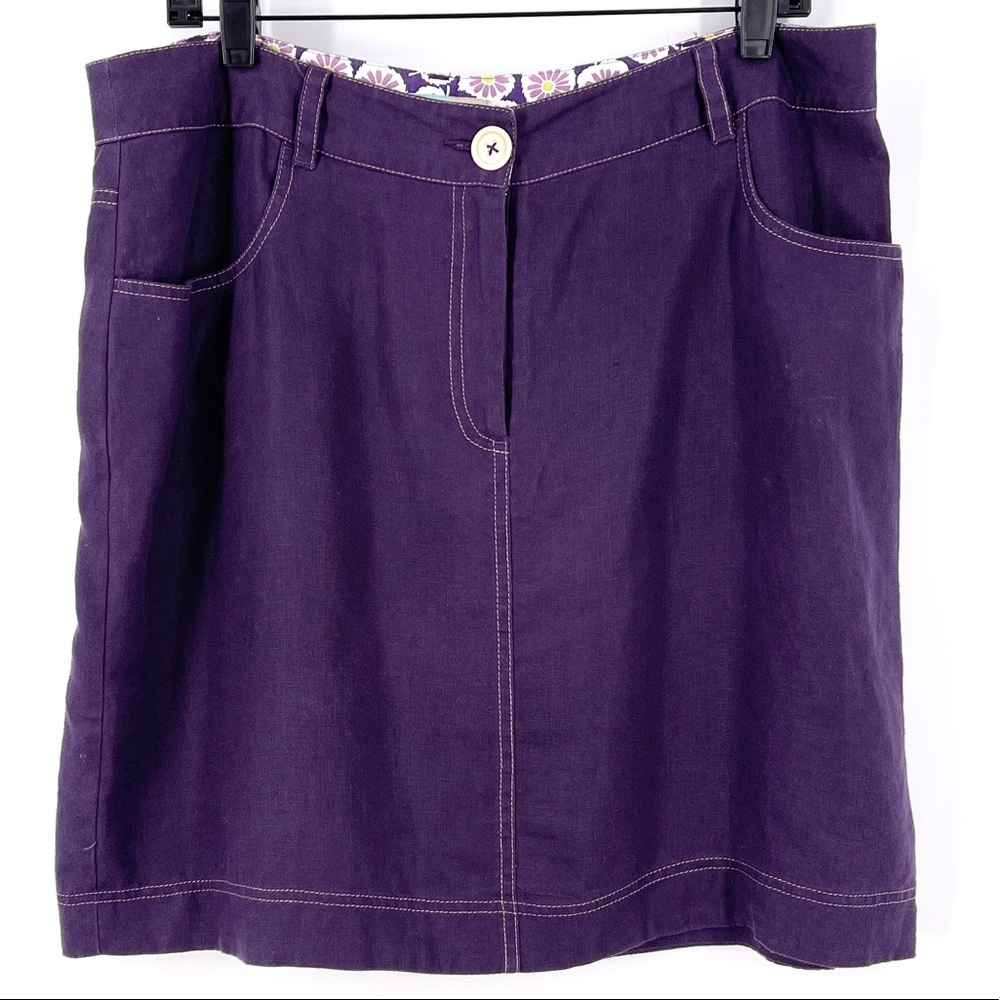 Boden Lenin Pocket Skirt Size 12
